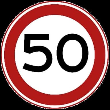 Verkeersbord A1: Maximumsnelheid