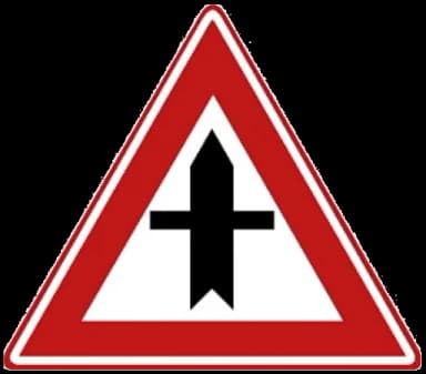 Verkeersbord B3: Voorrangskruispunt